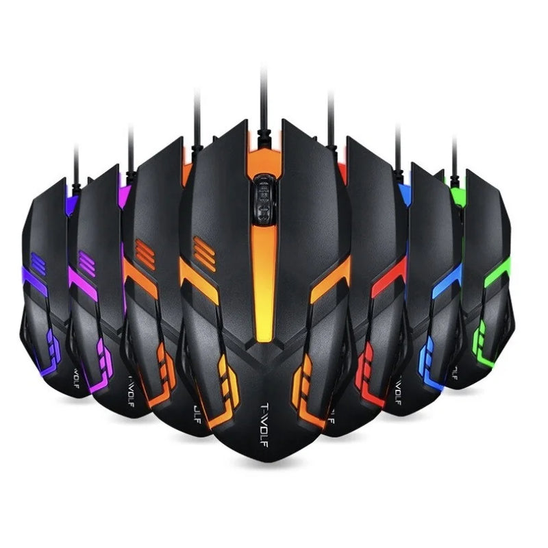 Mouse Gamer Usb 3200dpi Led Com Fio JX-M20