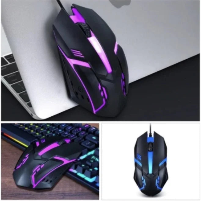 Mouse Gamer Usb 3200dpi Led Com Fio JX-M20