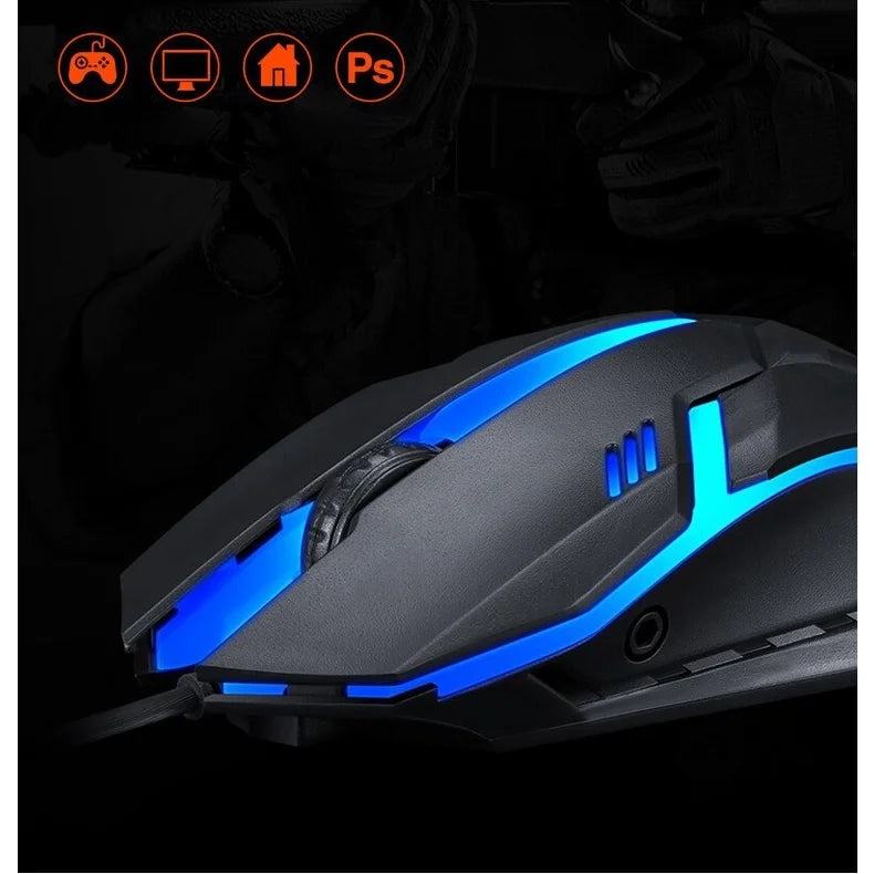 Mouse Gamer Usb 3200dpi Led Com Fio JX-M20